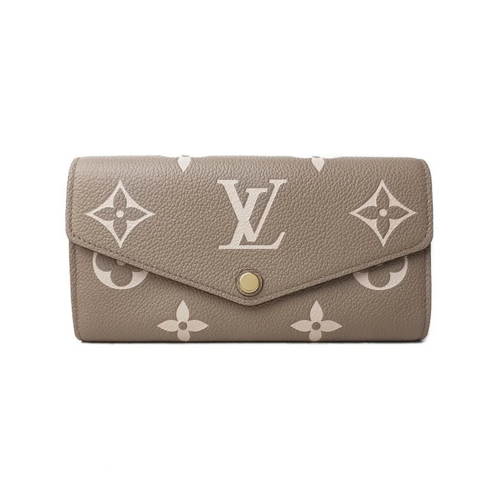 Louis Vuitton Sarah NM Bicolor Bifold Wallet Empreinte Long Portefeuille